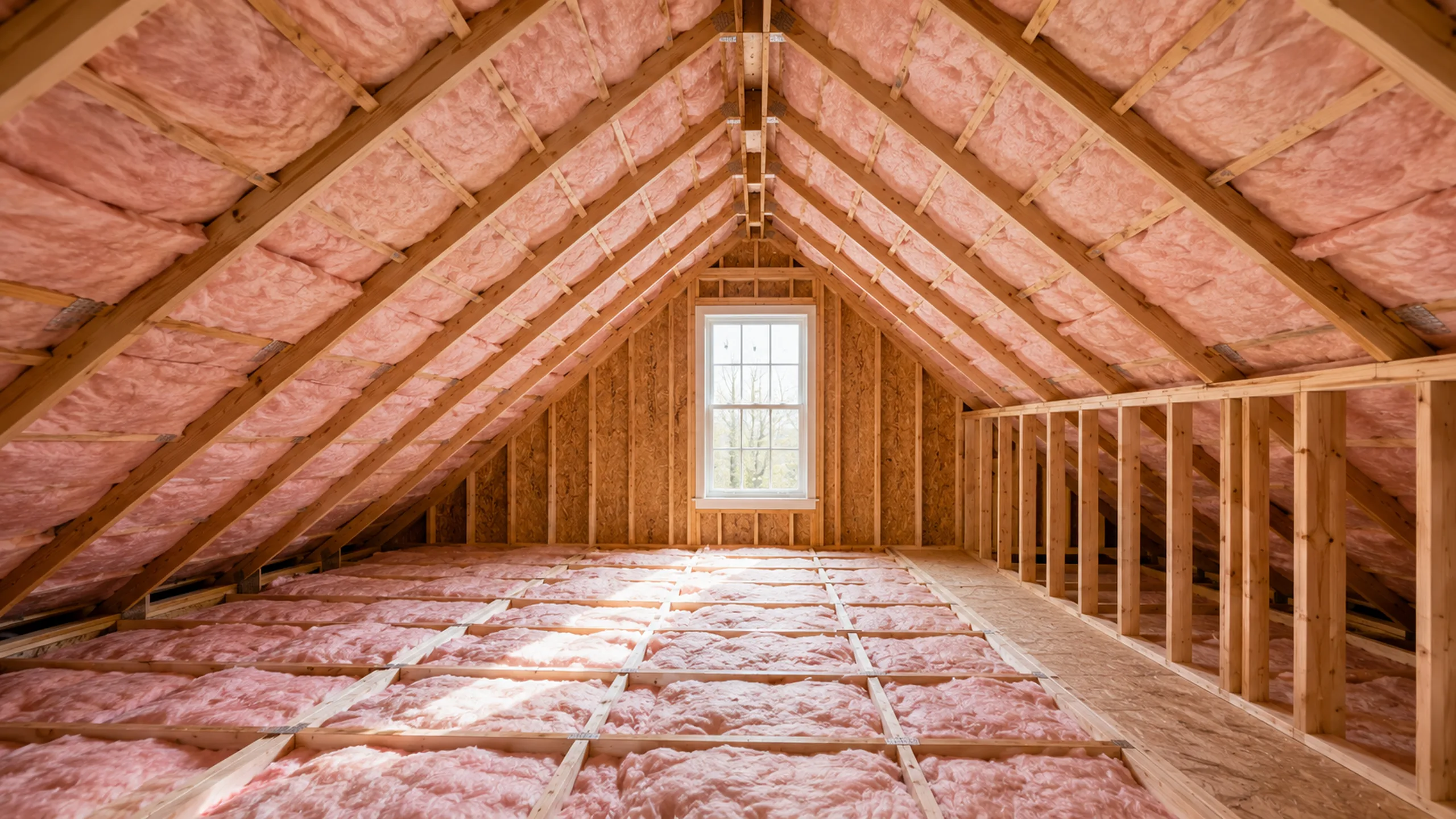 Attic insulation and trusses inspected for R-value, ventilation, and vermiculite — Roseville MN