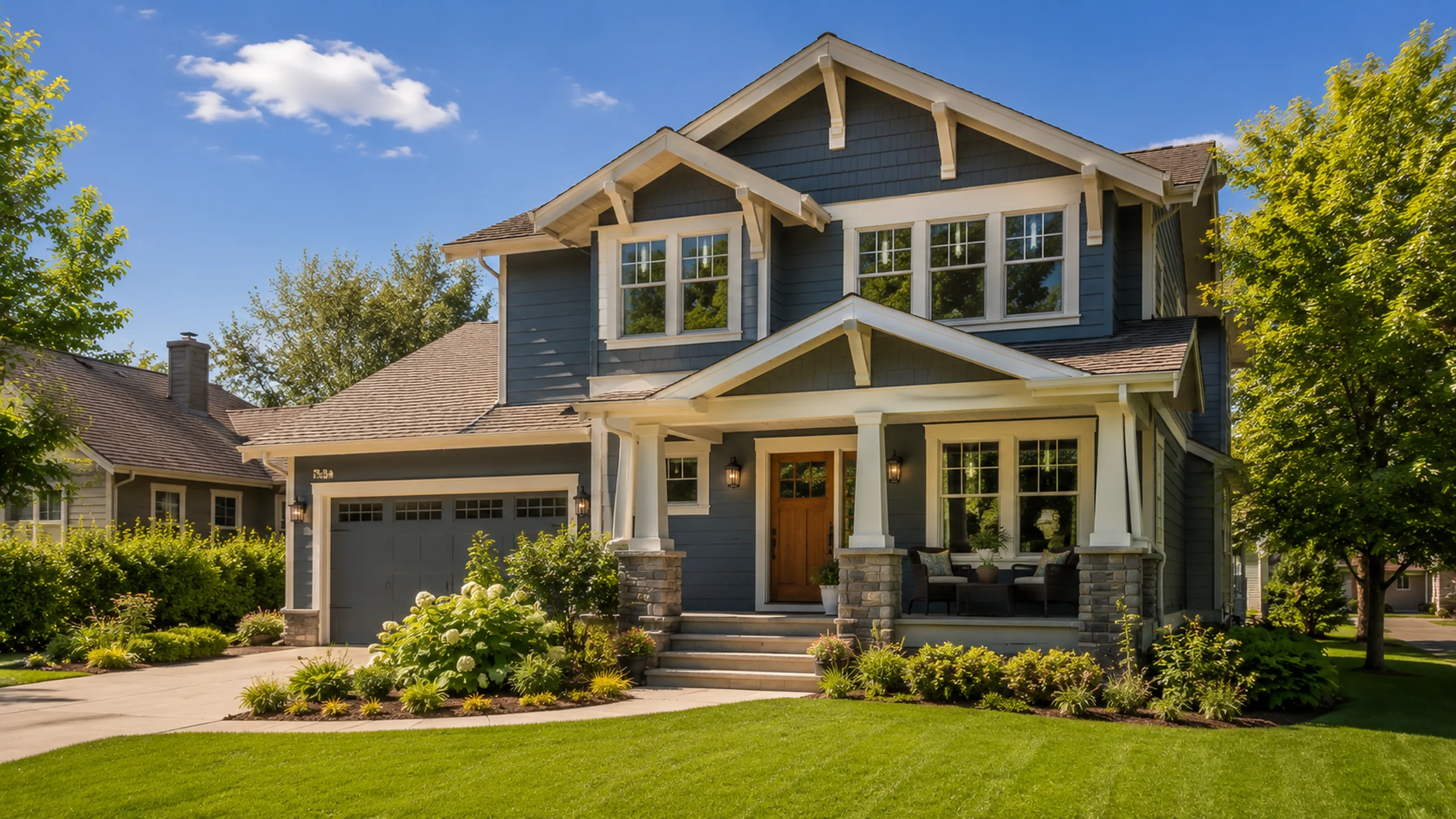 Craftsman-style Roseville MN home exterior — early-1900s housing stock